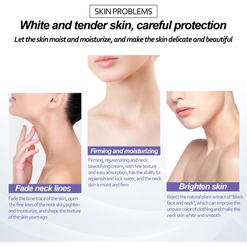 EELHOE Crema Retinolo per il Collo Attenua le Linee del Collo Idrata Rassoda il Collo Pelle Equilibrata Crema Massaggio Collo Versatilità Adattabile