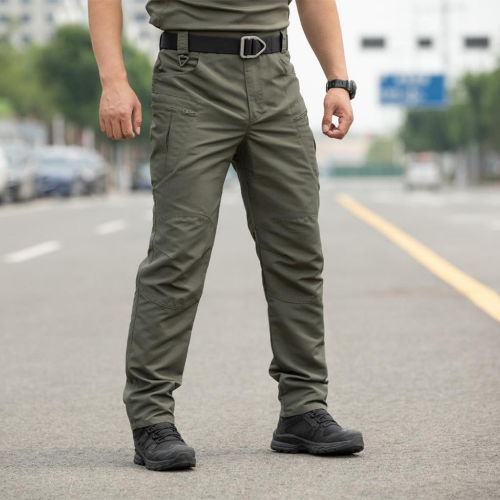 Mens Pants Ripstop Cargo Work Pants with Multi-pocket Water Resistant Breathable Hiking Camping Travel Fishing Construction Pants