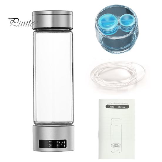 

Портативный генератор водородной воды на 400 мл, ионизатор для укрепления здоровья с технологией SPE PEM, чашка для здоровой воды серебряный