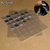 Coin Holder Wallets 10 Pack Clear Plastic Wallets with 42 Pockets for Coins