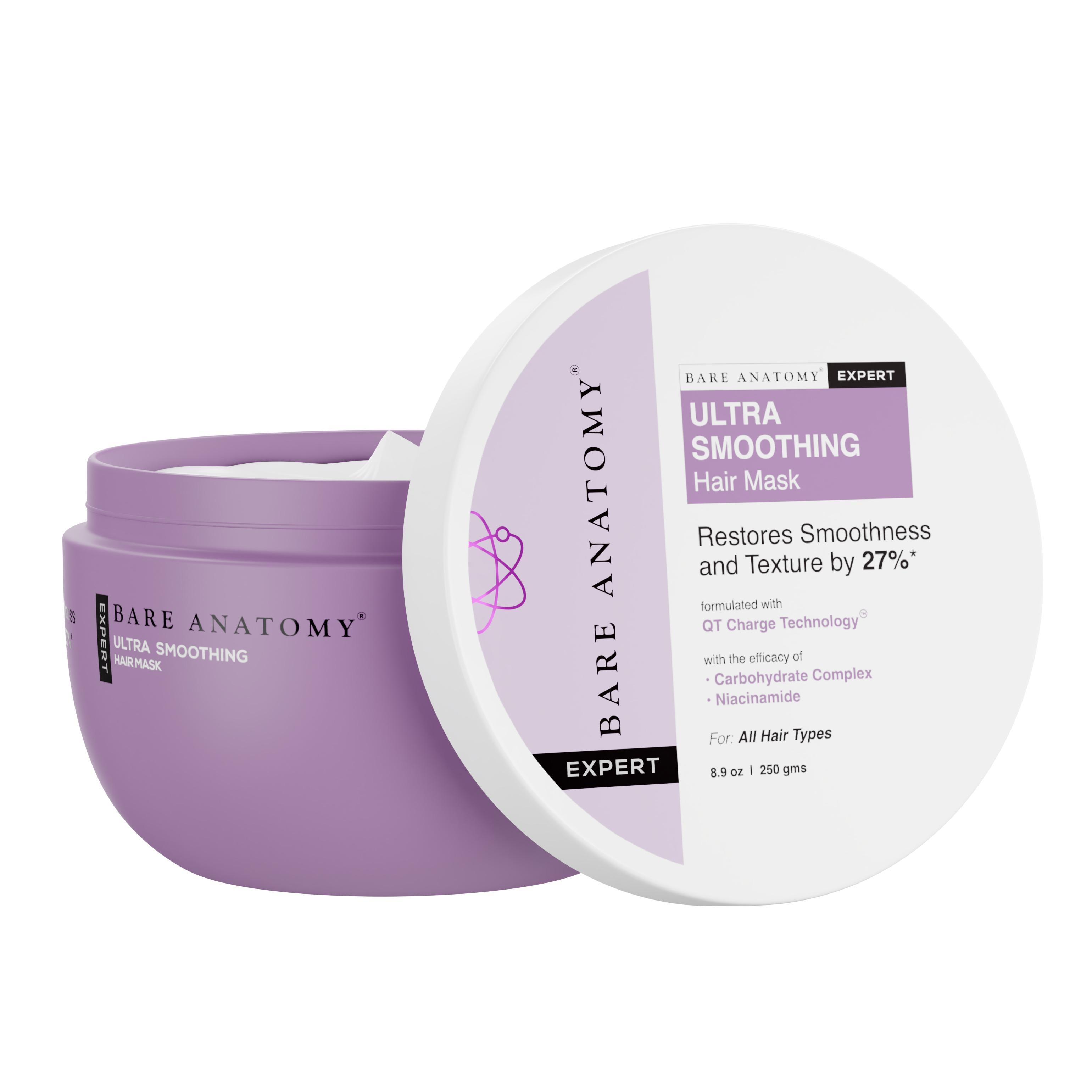 

Bare Anatomy Ultra Smoothing Hair Mask 8,9 унций восстанавливает гладкость и текстуру на 27%