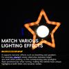 Motorcycle LED Spotlight Star-shaped RGB Flashing Light LED Lens Auxiliary Headlight Day Running Light Decorative Accessories