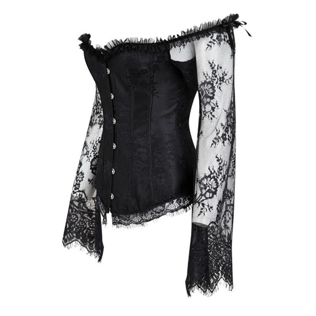 Frauen Steampunk Leder Reißverschluss Goth Stahl Vintage Top Steampunk Bustiers Korsetts