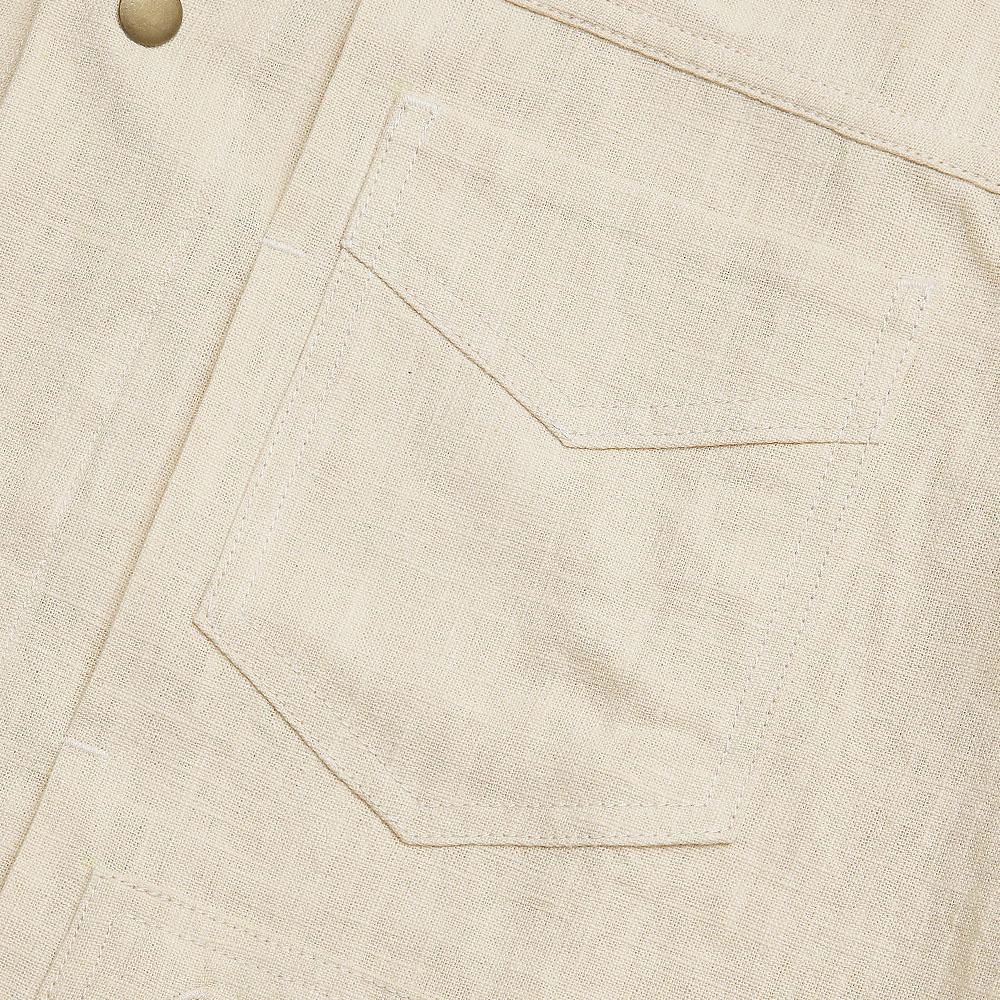 Sortie Type-2 Linen Trucker Jacket (Ivory)