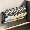 Wall-Mounted Foldable Shoe & Slipper Rack - No-Drill, Space-Saving Bathroom Storage