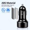240W Autoladegerät Duale USB-Anschlüsse 120W Superschnellladung mit Digitalanzeige Schnellladeadapter für iPhone Samsung Xiaomi