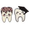 1Pc  Tooth Shape Cute Medical Brooch Pin For Doctor Nurse Lapel Backpack Badge Pins Jewelry Gift Accessories