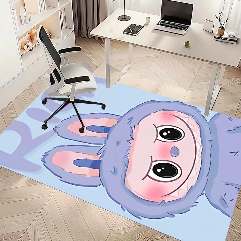labubu Printed Absorbent Washable Carpet, Non-Slip Bathroom Mats, Kitchen Rugs, Yoga Mat,Living Room Entrance, Camping Picnic Rugs
