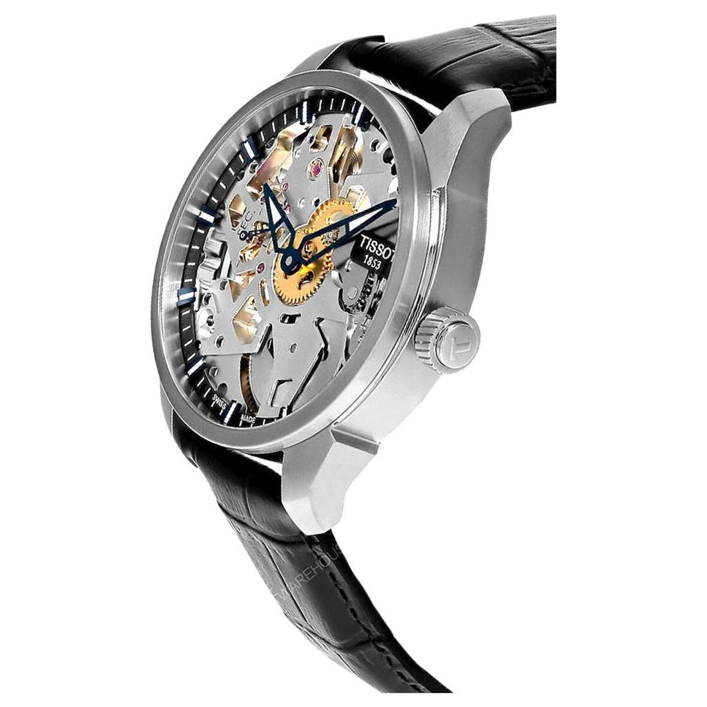 TISSOT Tencel Collection Manual Mechanical Movement 5m Waterproof Men's Watches Watch 43mm White Dial T070.405.16.411.00