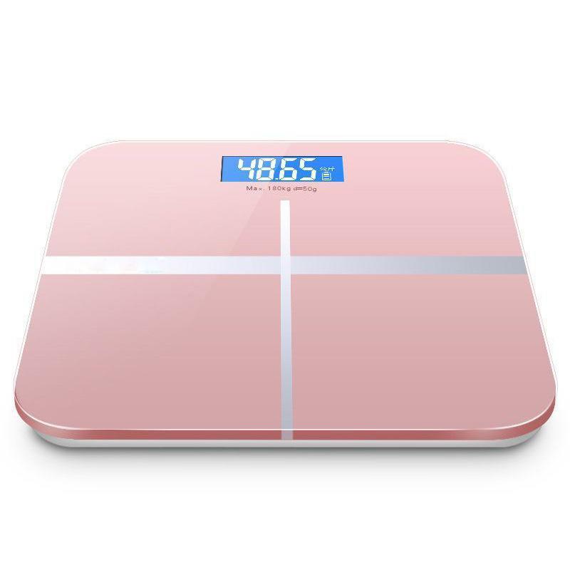 

Цифровые напольные весы с ЖК-дисплеем, точное измерение веса, напольные весы для ванной комнаты для женщин, мужчин, домашние электронные весы розовый