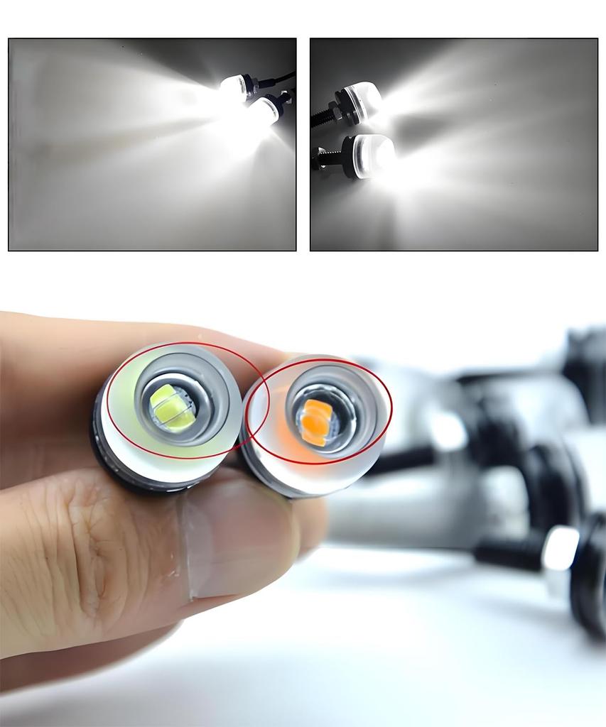 Vitalux LED Turn Signal for Motorcycles, Ultra Small, High Brightness, Mini Nano , Set