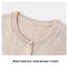 Navigare Girls' Elegant Wool Blend Round Neck Cardigan