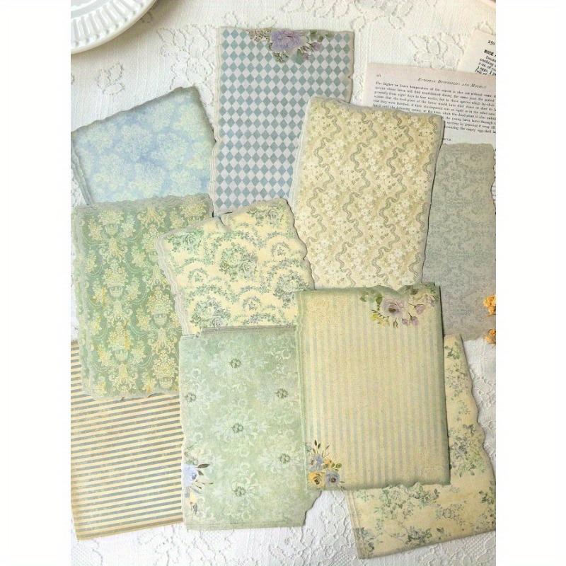 30 Stück/Packung Vintage Blumen Memo-Blöcke mit gebrannten Kanten, Dekoratives Schreibpapier, Schulbedarf, Schulanfang