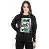 DC Comics Womens/Ladies Chibi Joker Playing Card Sweatshirt