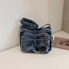 Borsa in Denim da Donna a Spalla per Pendolari Borsa a Tracolla di Grande Capacità