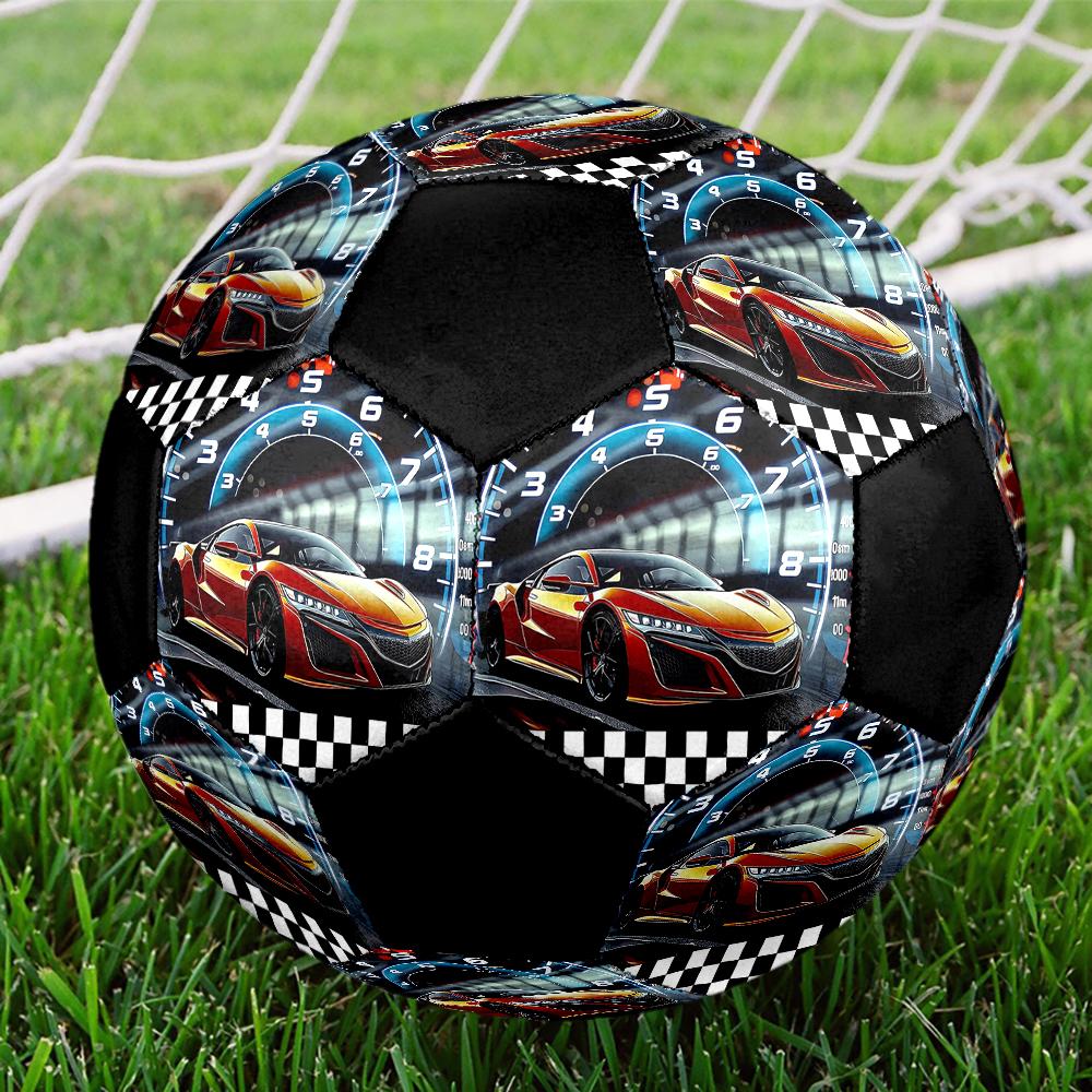 Racing Theme Size 5 Soccer Ball, Suitable for Both Indoor and Outdoor Matches, a Gift Suitable for Everyone.