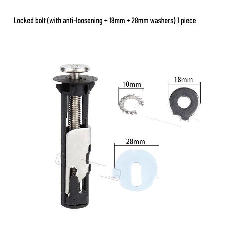 Toilet Seat Fixing Bolts with Anti-Loose Gaskets