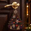 Orange Purple Festive Accents Halloween Tree Acrylic Hanging Ornament, Pumpkin Ghost Skull Seasonal Lightweight Haunted House Props Decor, Spooky