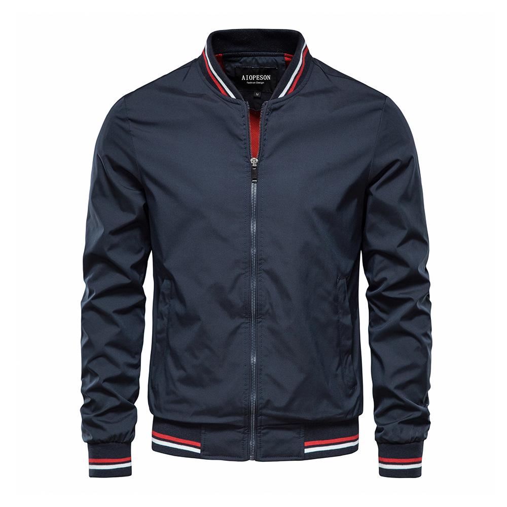 Trendy Men's European & American Casual Spring/Autumn Jacket - Fashionable, Lightweight Outerwear