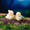4Pcs Cute Resin Parrot Animal Figurine Style Fairy Shelf Sculpture Desktop Ornament Crafts Diy Flowerpot Decoration Accessories
