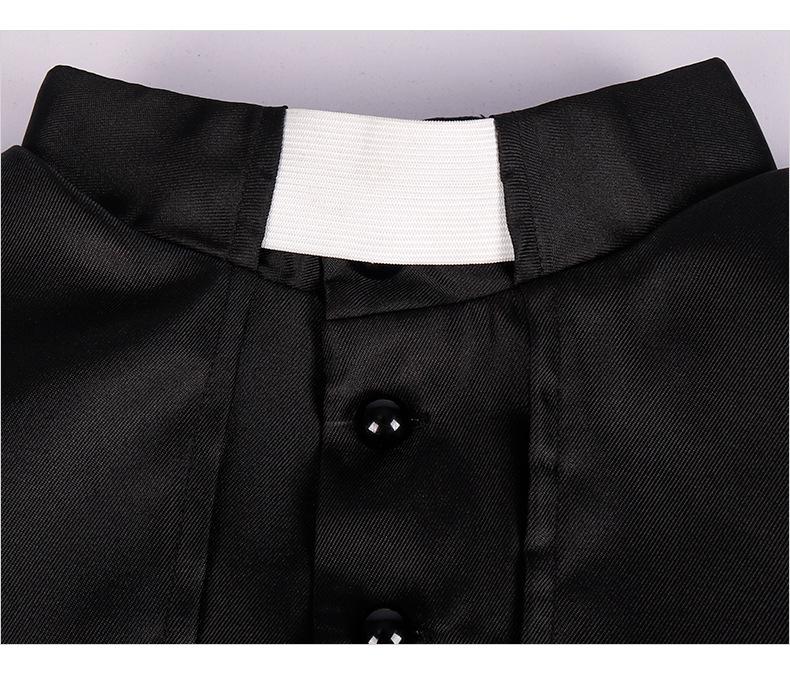 Medieval Priest Costume: Solid Color Clergy Robe & Cloak for Halloween & Christmas