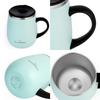 GRANDTIES Premium Vacuum Insulated Available In 19 with Sliding Stainless Steel Vacuum and Insulates Hot and Cold Popular In the Office Mug, 460ml,