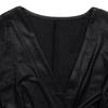 Moda damă primăvară toamnă imprimeu culoare uni mâneci lungi cu decolteu în V talie înaltă rochii casual