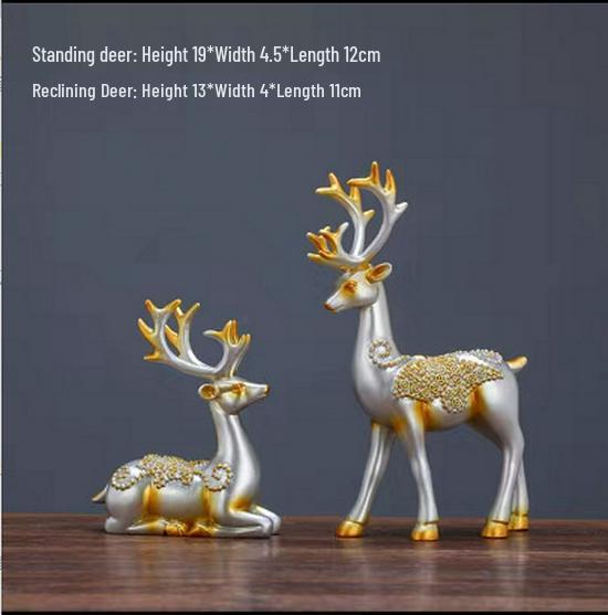 Modern Nordic Origami Elk Ornament for Living Room Decor and Housewarming Gift
