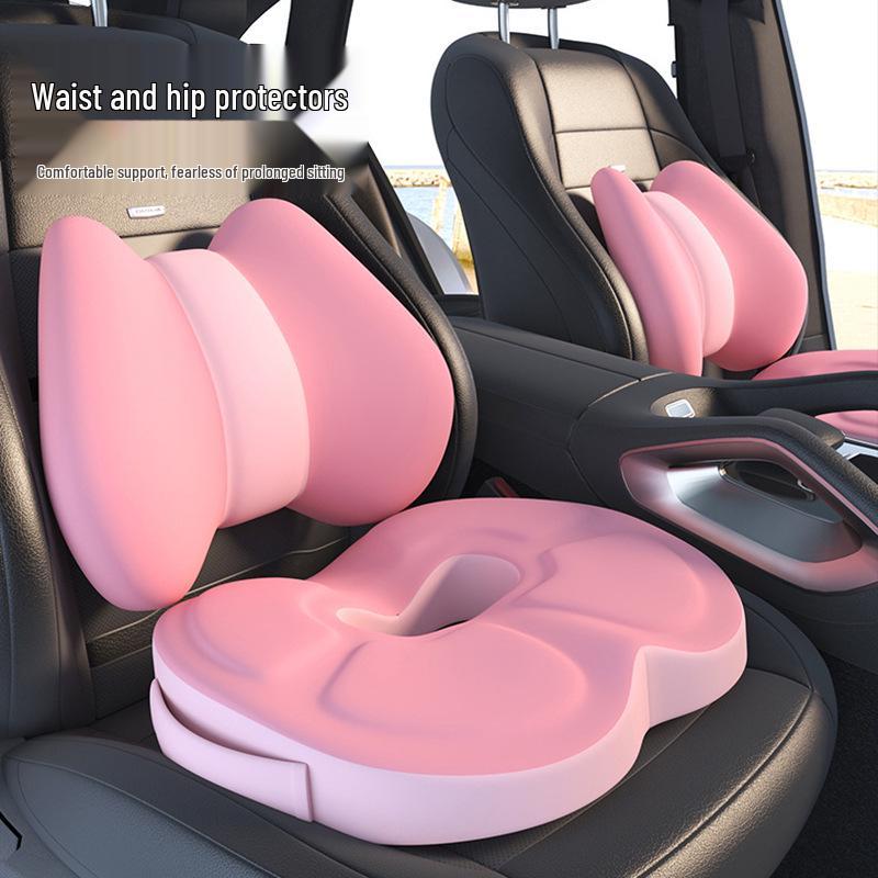 Thickened Memory Foam Seat Cushion: Breathable, Ergonomic Lumbar Support for Long Sitting