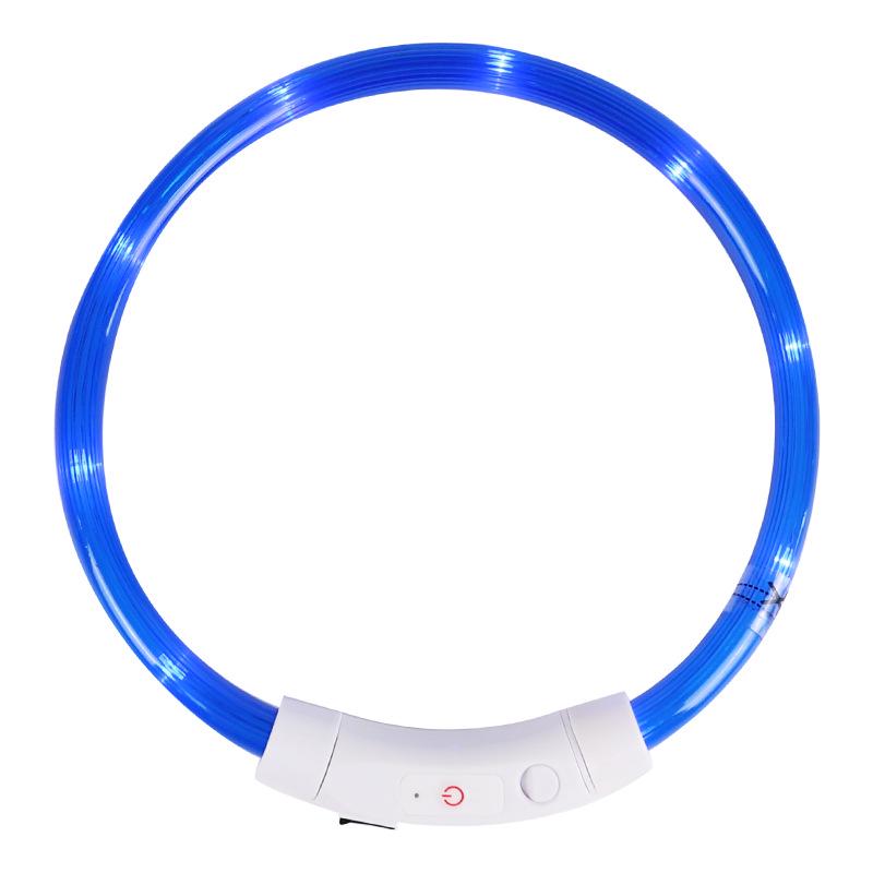 Rechargeable LED Glowing Collar for Dogs and Cats - Nighttime Safety Necklace