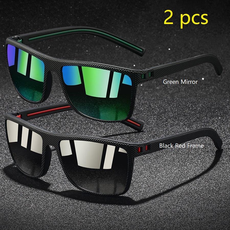 Módní Vintage Kostkované Sluneční Brýle Muži Ženy Klasické Řidičské Rybářské Čtvercové Sluneční Brýle Muž Retro Brýle UV400