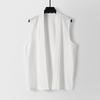 Men's Retro V-Neck Cotton Linen Sleeveless Vest - Breathable, Versatile, Plus Size, New Chinese Style.