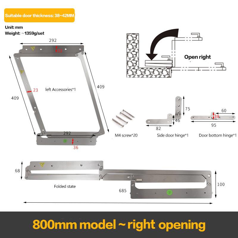 180 Degree Folding Door Wardrobe Door