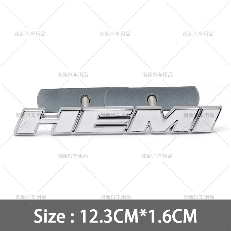 Metal 3D Hemi Car Stickers Grill Emblem Badge Rear Trunk Decal For Charger SRT SXT Durango Caliber Journey Caravan Ram Viper
