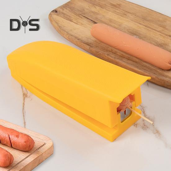 Sausage Cutter Stainless Steel Blade Hot Dog Ham Banana Peel Cutter Multifunctional Kitchen Tool for Home Restaurant