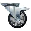 Swivel wheel, wheel set, brake, 200mm, 400kg, BPAB 2003, aluminum-rubber
