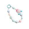 Bracelet 3D Girl  Laser Beads  Phone Chain Curly Hair Girl Candy Bead Phone Straps  Keychain