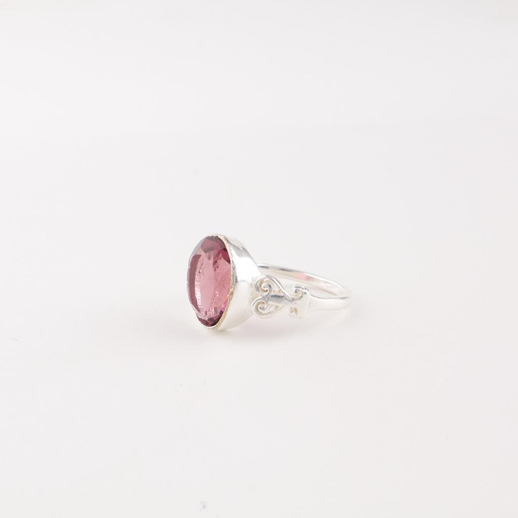 Rhodolite Gemstone 925 Sterling Silver Jewelry Handmade Dainty Ring For Women RR-66-4