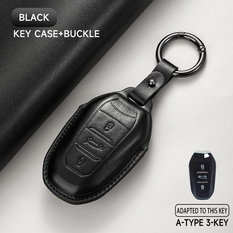 Leather Car Key Cover Case Protection Shell Keychain For Citroen Cactus C4 C6 C8 C3-XR DS DS3 DS4 DS5 DS6 C1 C2 Picasso