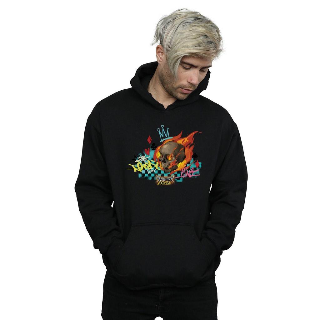 Disney Mens Wreck It Ralph Race Skull Hoodie