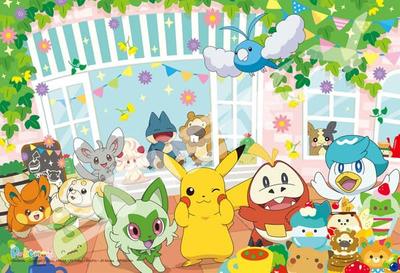 Ensky Cafe Party 26 x 38 cm Puzzle 108 Große Teile PUZZLE Pikachus 108-L791