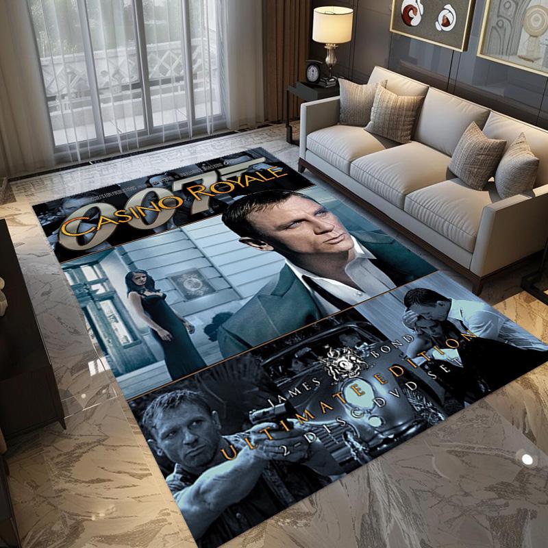 Iconic Gun Logo Design Carpet Doormat Printing Room Protective Pad Dormitory Decoration