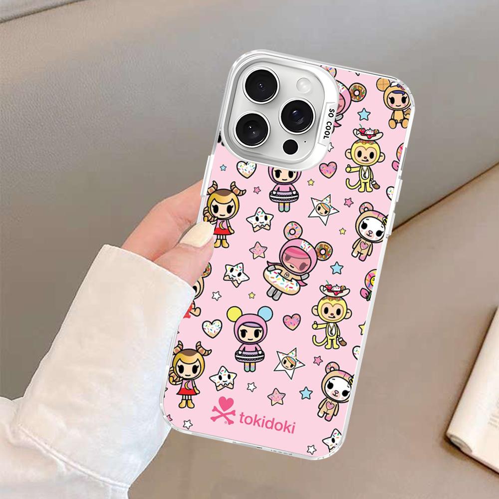 Japan Tokidoki Anime Phone Case For IPhone 16 15 14 13 12 11 Pro Max X XR XSMAX 8 7 Plus Matte Shockproof Back Cover