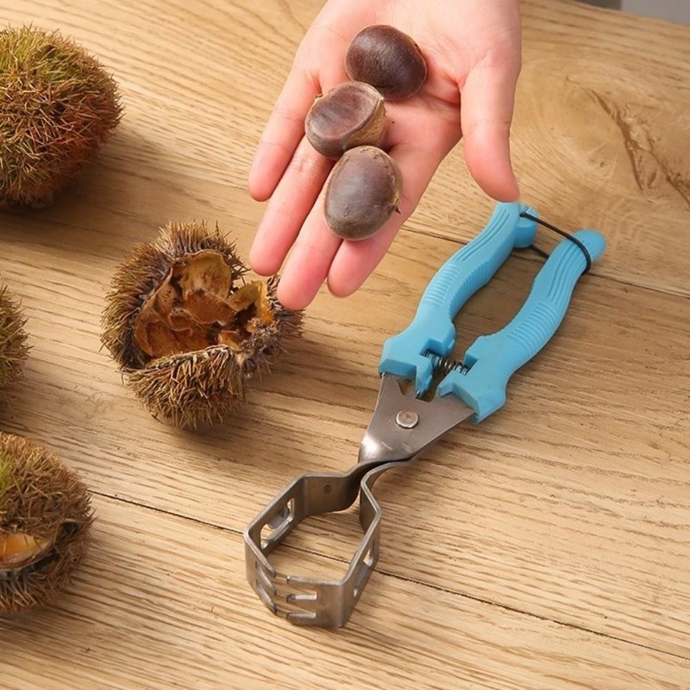 Stainless Steel Chestnut Opener Multi-Functional Chestnut Clip Peeler  Nut Processing
