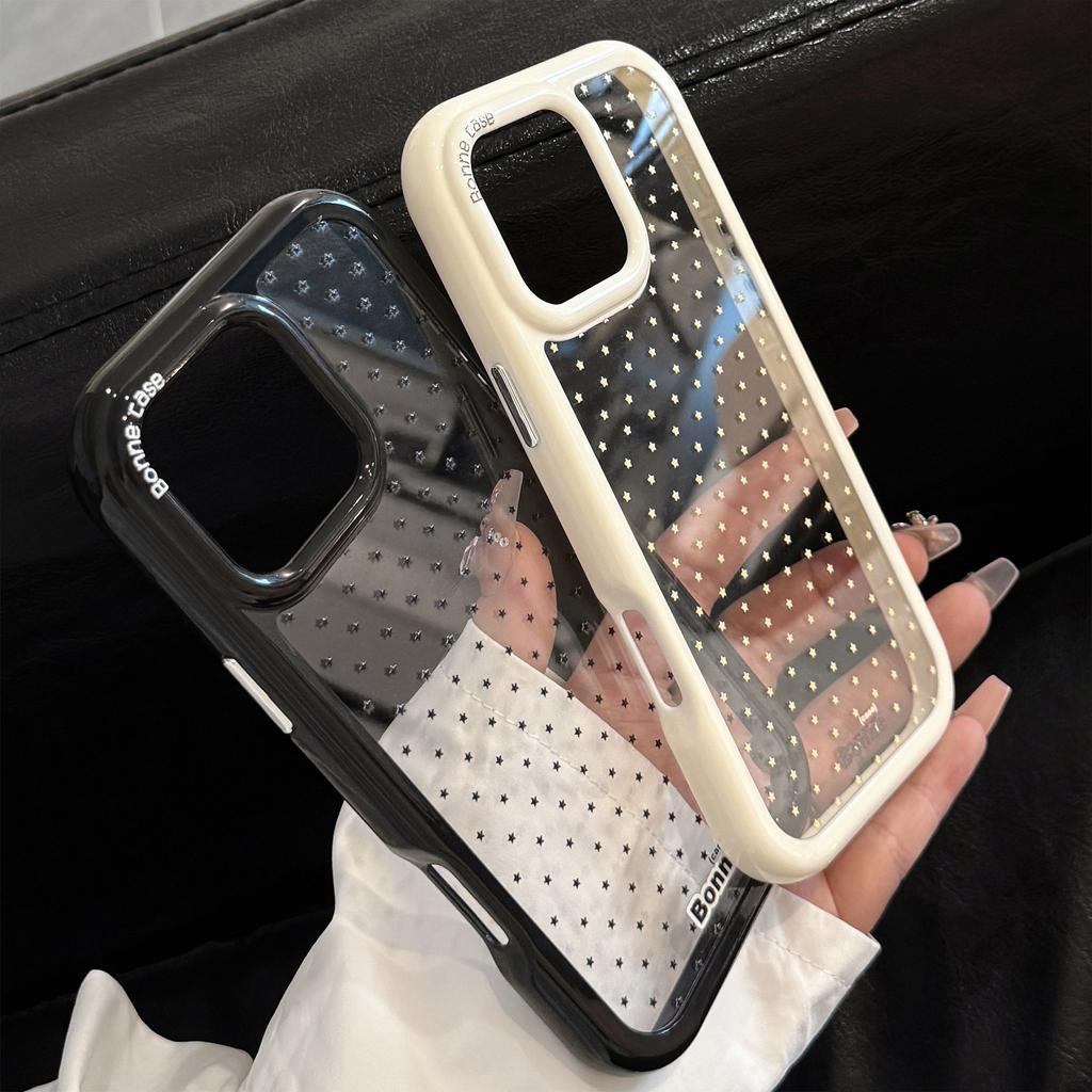 Simple Little Star Suitable for IPhone16promax Apple 15 Mobile Phone Case 13 Personality 14 Acrylic 12 Anti fall