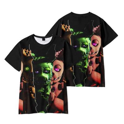 Tricouri Amuzante Desene Animate Five Nights At Freddy's Tricou Cool pentru Bărbați Gât O Casual Unisex Streetwear Modă