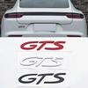 ABS GTS GT4 RS Emblem Sticker Side Fender Rear Trunk Emblem Decals for 911 718 Taycan Panamera Cayenne Macan