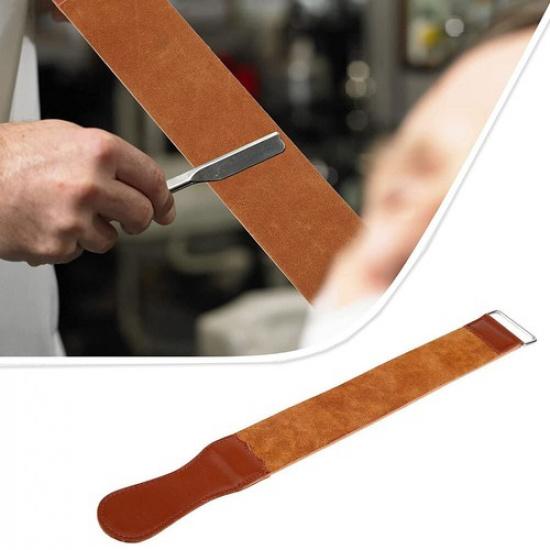 1x Leather Sharpening Strap Barber Straight Razor Shave Sharpener Polishing Belt
