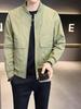 Herren Trendige Baseballkragenjacke - Einfarbige, Lässige & Vielseitige Reißverschluss-Oberbekleidung