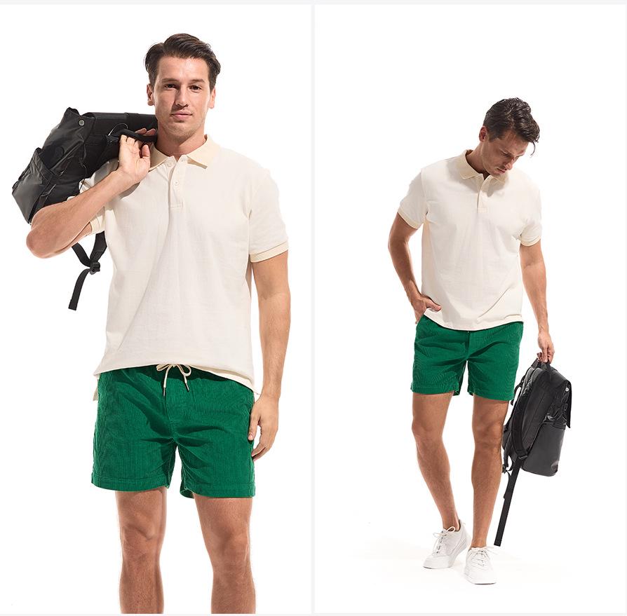 2024 Unisex Heavyweight All-Cotton Corduroy Shorts, Classic Preppy Style, Retro Washed